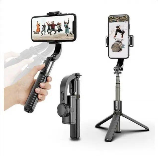 Universal smartphone tripod with stabilizer